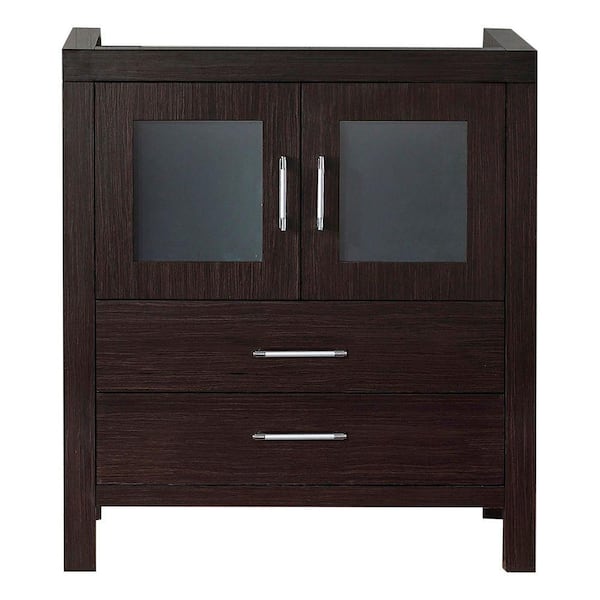 Virtu USA Dior 28 in. W x 18 in. D x 33 in. H Single Sink Bath Vanity Cabinet without Top in Espresso