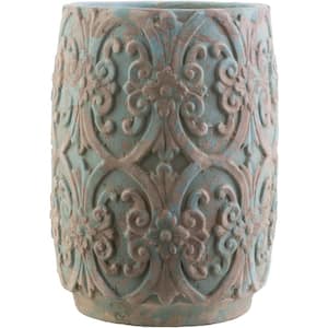 Ronan Teal 12" Decorative Pot