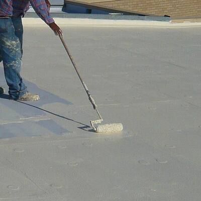 Roof Mate Top Coat 5 Gal. Tinner's Red Acrylic Elastomeric Roof Coating (15-Year Limited Warranty)