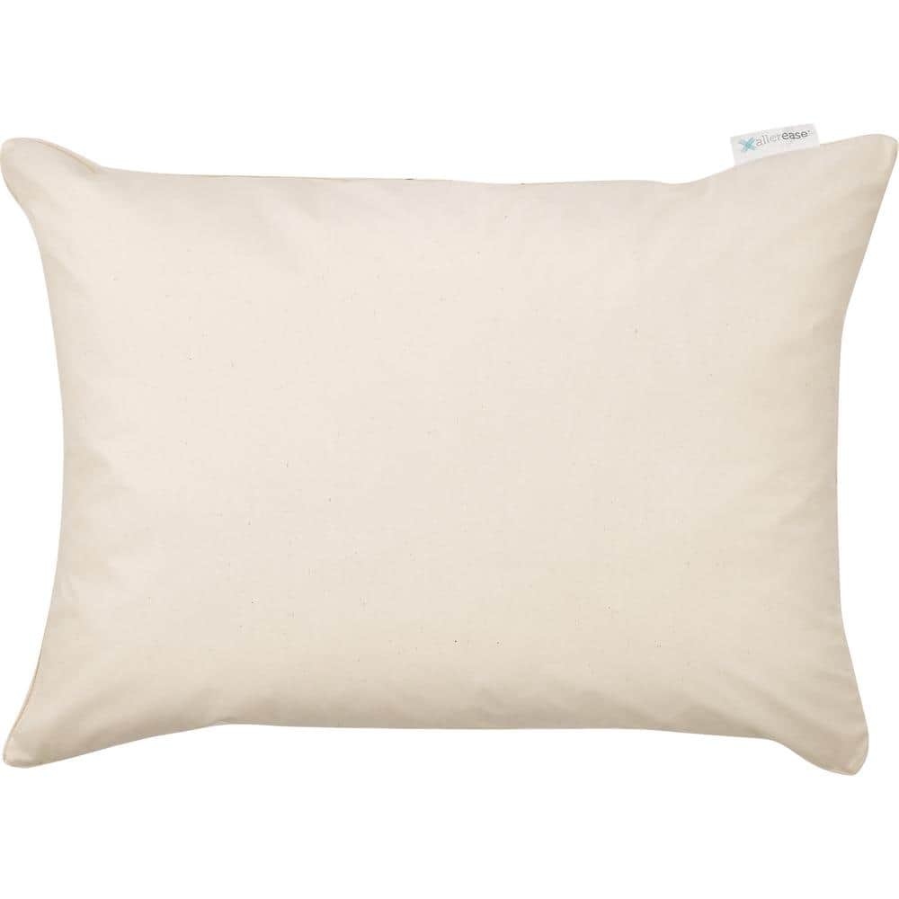 AllerEase Organic Hypoallergenic Cotton Standard Pillow 38372ATC - The Home  Depot