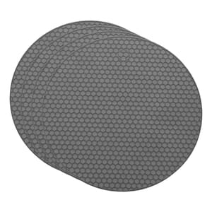 Silicone Non-Slip Bottle Jar Opener Pads with Textured Grip for Easy Can Opening, Heat Resistant, 3-Pieces, Gray