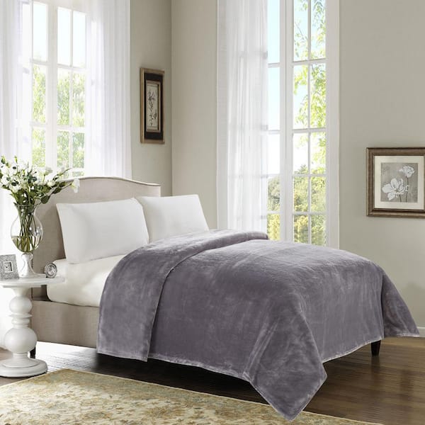 Thesis Silver Gray King Knitted Blanket