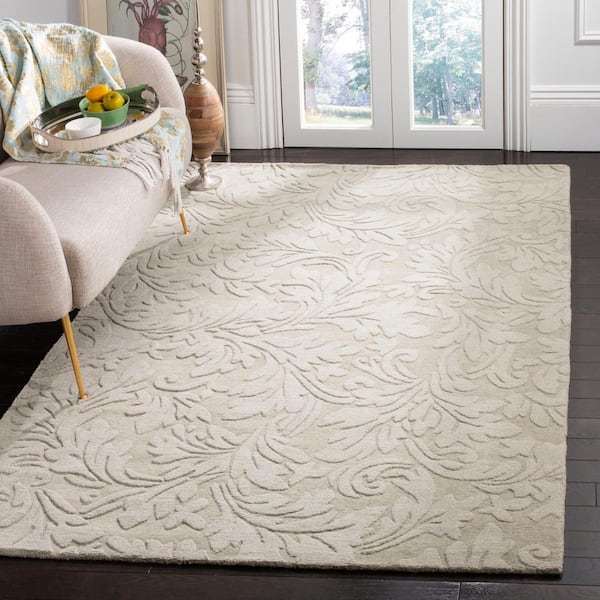 Impressions Sage 5 ft. x 8 ft. Geometric Area Rug