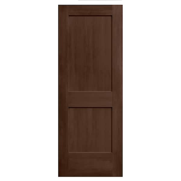 JELD-WEN 24 in. x 80 in. Monroe Milk Chocolate Stain Molded Composite MDF Interior Door Slab