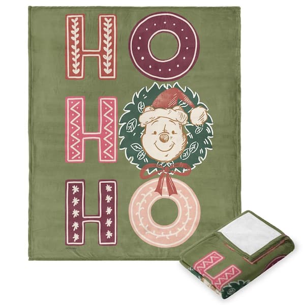 THE NORTHWEST GROUP Disney Winnie the Pooh Christmas Pooh Silk Touch Multi-Color Throw Blanket