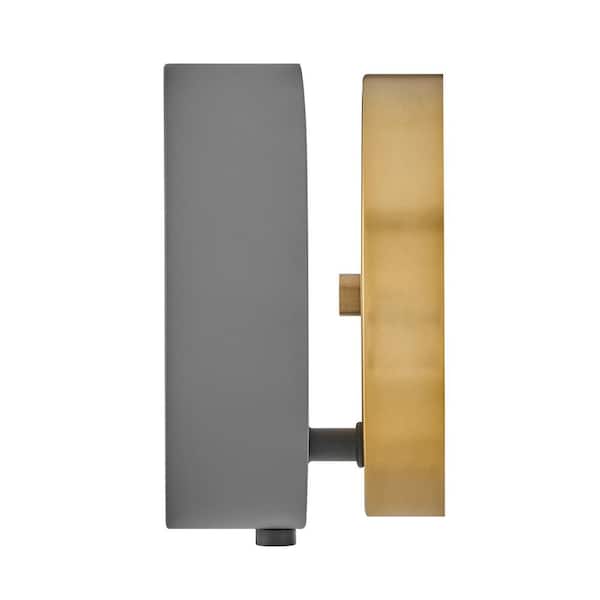 HINKLEY - Mercer 1-Light Dark Matte Grey Sconce