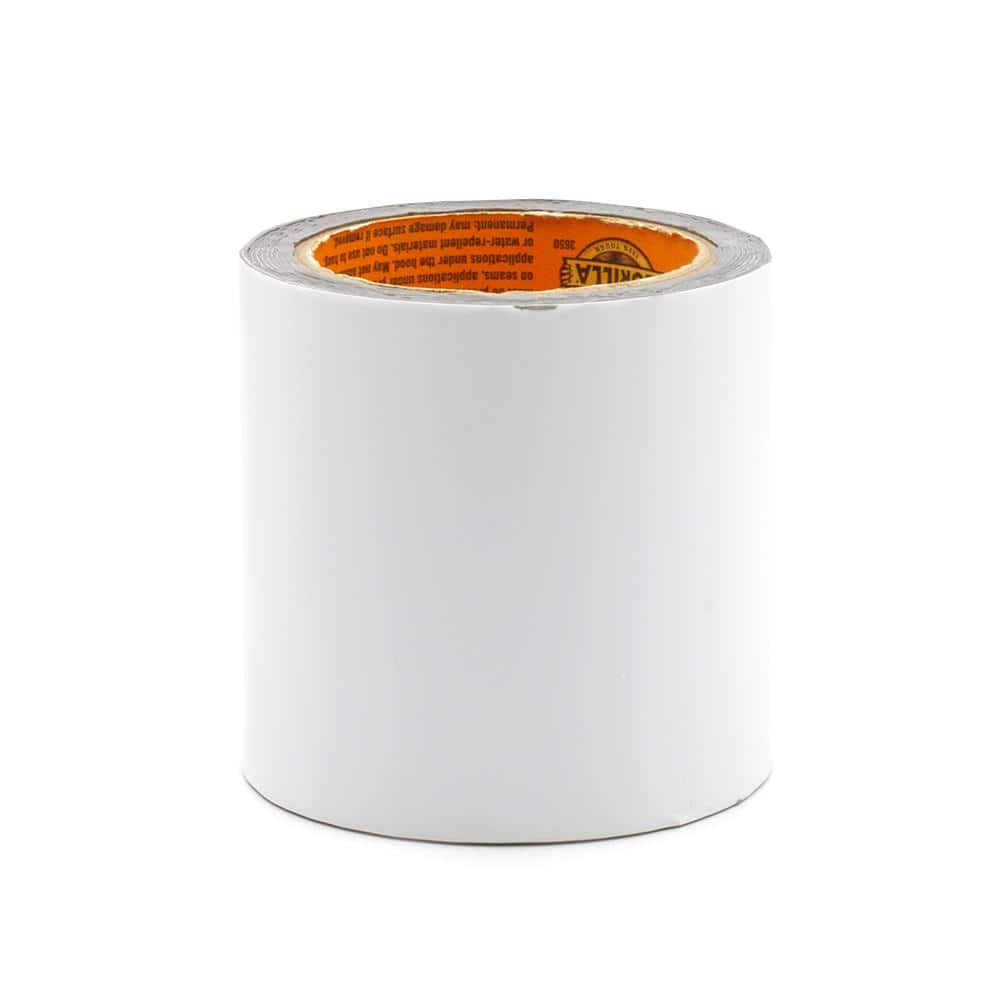 White 4" x 10' Waterproof Repair Tape for Indoor/Outdoor Use