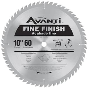 10 in. x 60-Tooth Fine Finish Circular Saw Blade