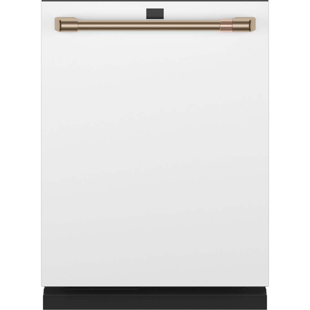 24 in. Built-In Top Control Matte White Dishwasher w/Stainless Steel Tub, 3rd Rack, 39 dBA
