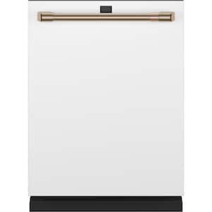 24 In. Top Control Built-In Tall Tub Dishwasher in Matte White with 5-Cycles