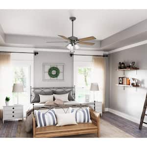 Swanson 52 in. Integrated LED Indoor Matte Silver Ceiling Fan