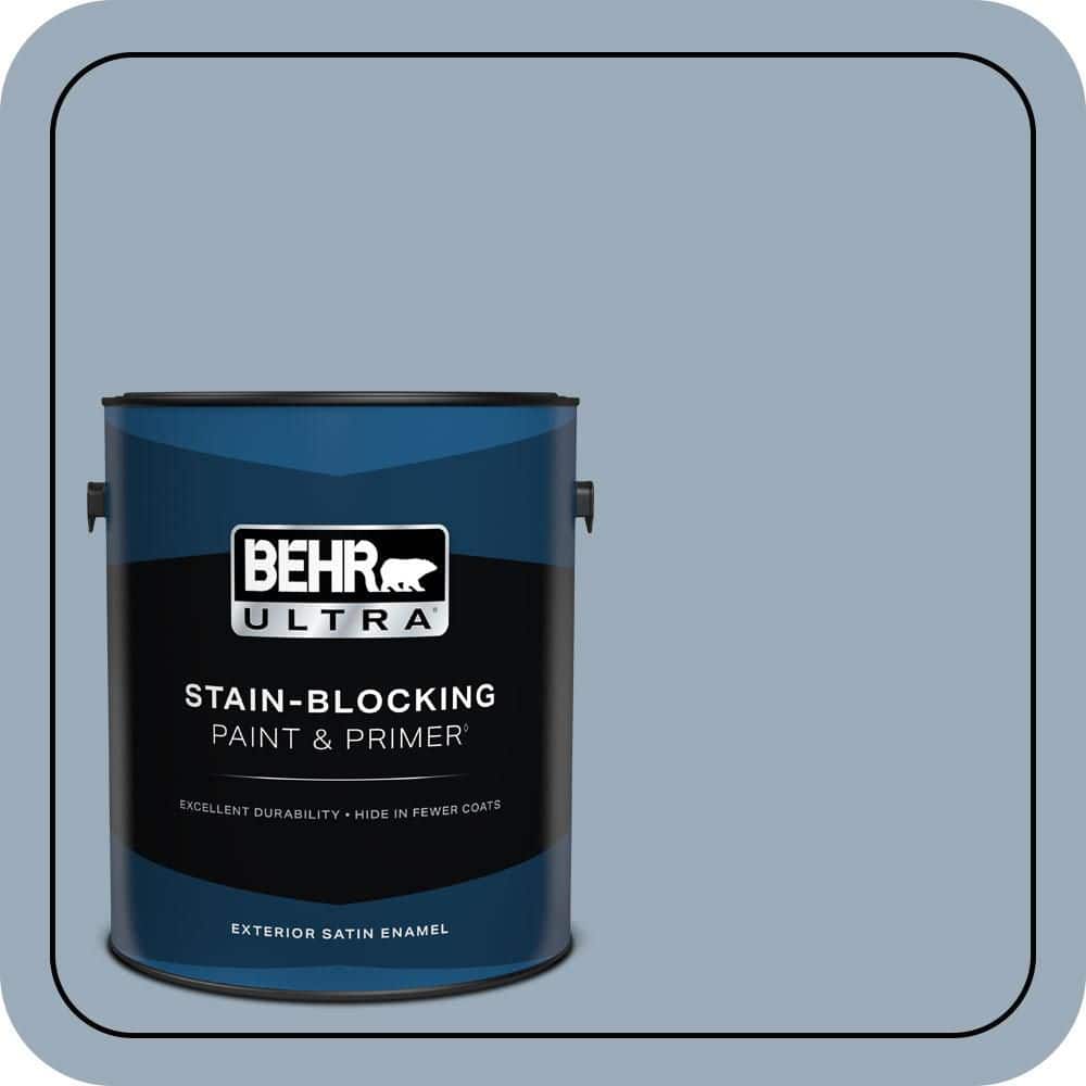 1 gal. #570F-4 Blue Willow Satin Enamel Exterior Paint & Primer price history on PriceWatchPro