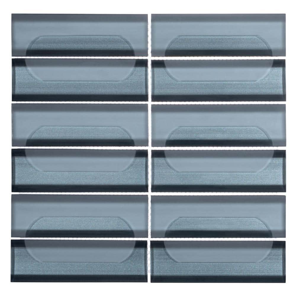Neramos Glass Rectangular, Orville 2x2 in. Mosaic Wall Tile (4.77 sq. ft/ca