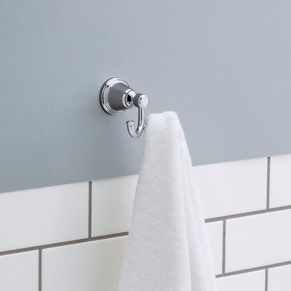 Foundations Design Series J-Hook Robe Hook in Polished Chrome