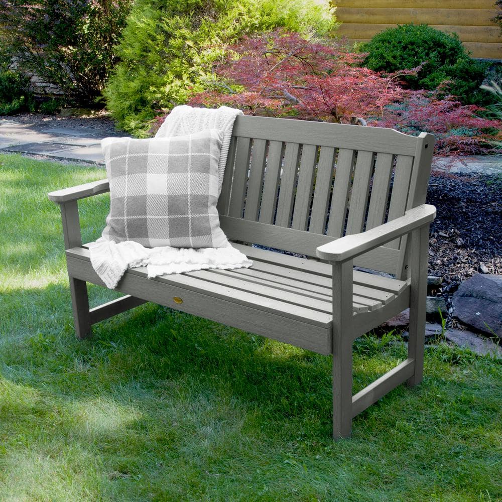 Highwood 4ft Coastal Teak Synthetic Wood Garden Bench