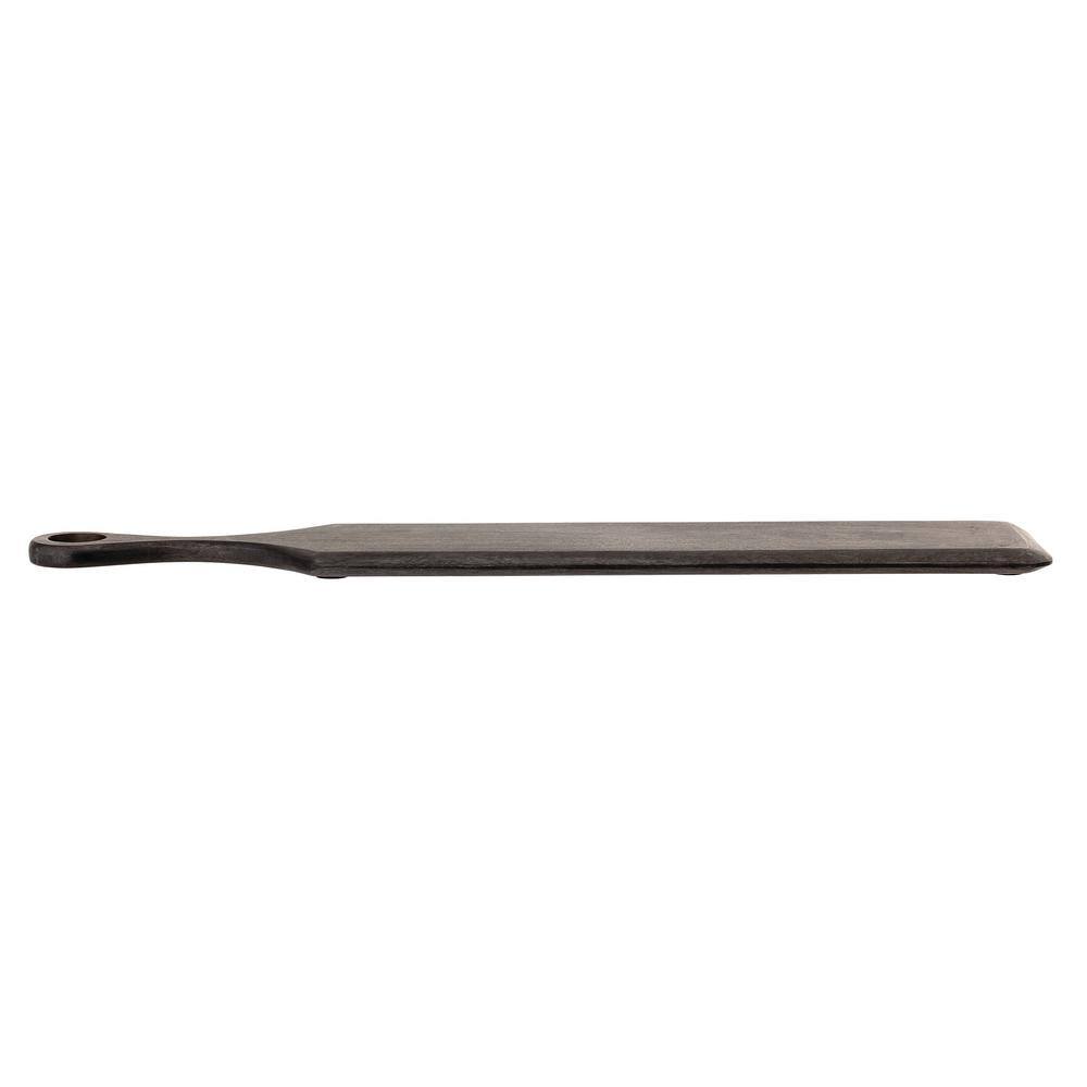 Black Acacia Wood Round Handle Cutting Board