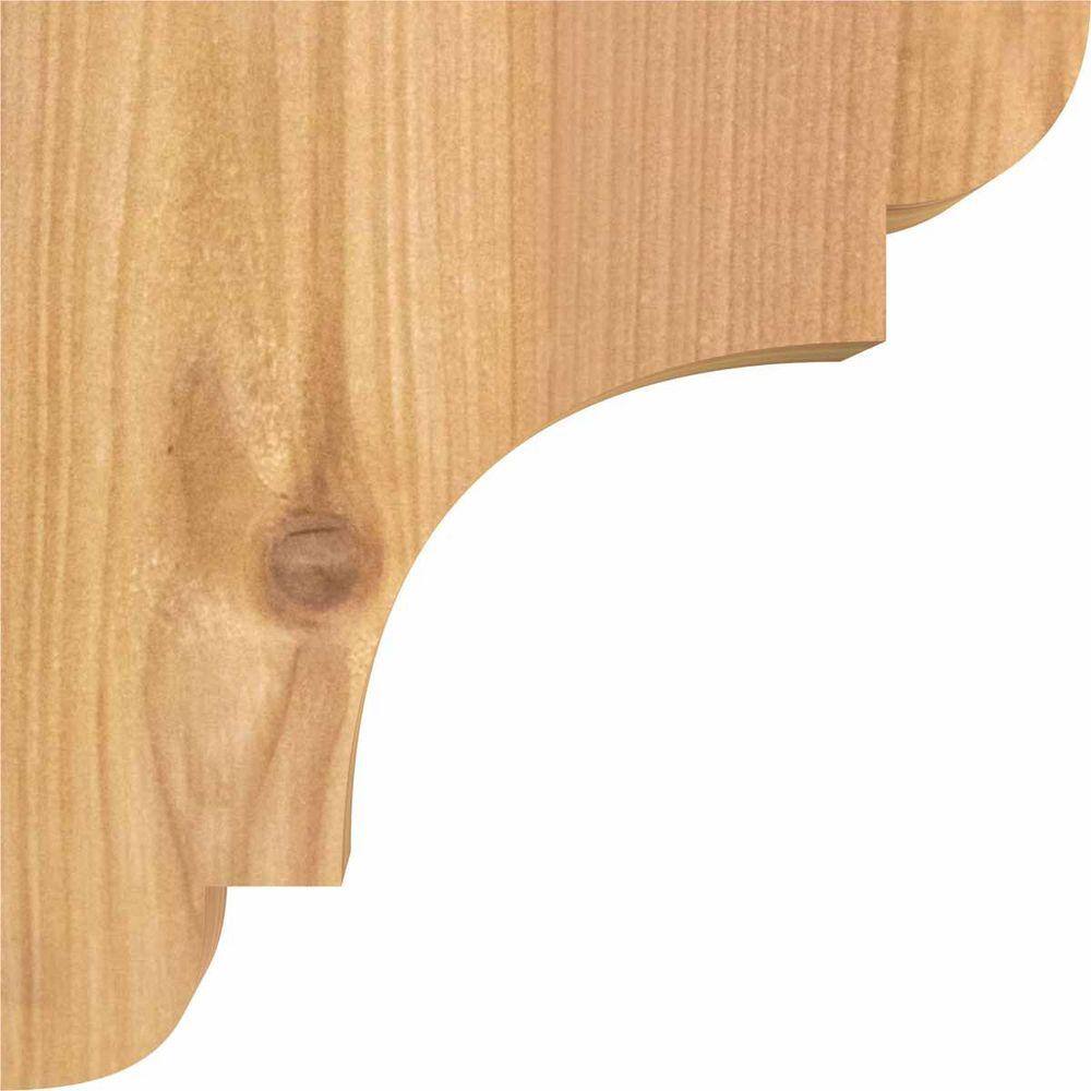 6" x 3.5" Western Red Cedar Smooth Corbel