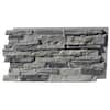 TRITAN BP Canyon's Edge Faux Stack Stone 48-3/4 in. x 24-3/4 in. Gray ...