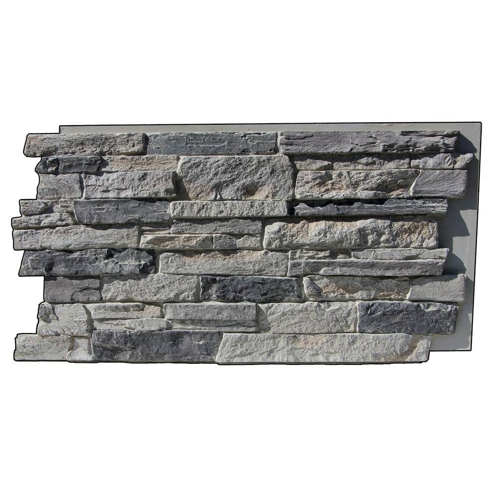 TRITAN BP Canyon's Edge Faux Stack Stone 48-3/4 in. x 24-3/4 in