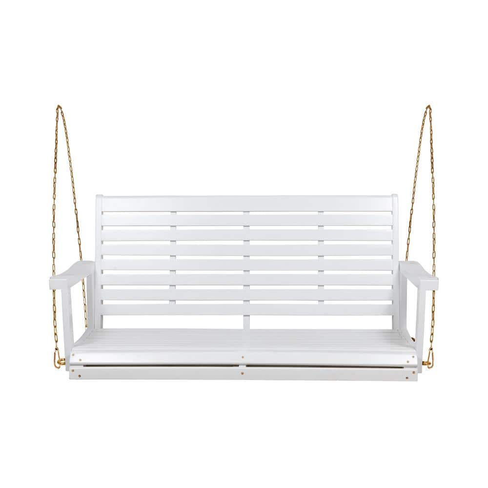 49.75 in. Seats 2-People Wood Patio Swing Porch Swing