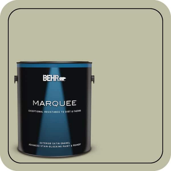 BEHR MARQUEE 1 gal. #ICC-57 Dried Thyme Satin Enamel Exterior Paint & Primer