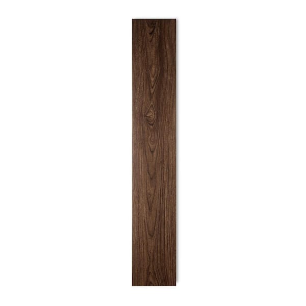 Lucida Surfaces BaseCore Nero 12 Mil x 6 in. W x 36 in. L Peel and Stick Waterproof Luxury Vinyl Plank Flooring (54 sqft/case)