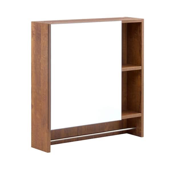 Unbranded 21.6 in. W x 22 in. H Rectangle Framless Wall Mirror Bathroom Mirror