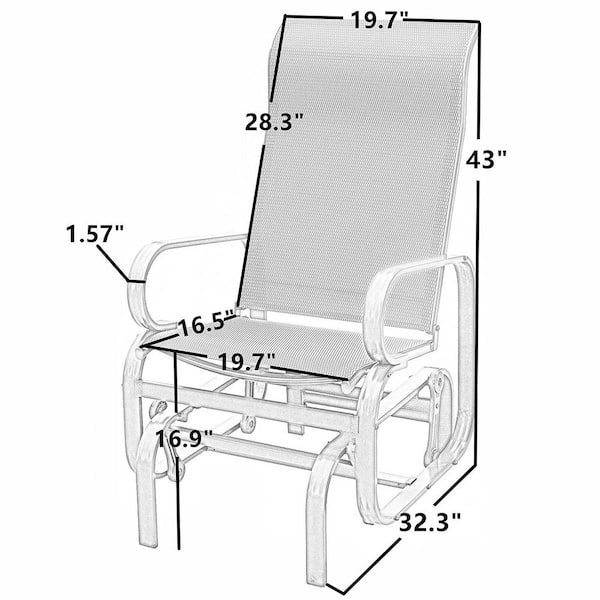 one person glider chair