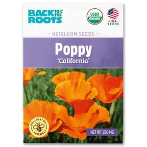 Organic Poppy 'California' Gardening Seeds