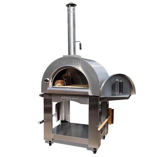 Hanover Portable Wood Fired Pizza Oven in Stainless Steel