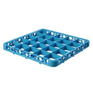 19.75 in. x 19.75 in. 25-Compartment Optional Accessory Extender for OptiClean Glass washing Racks in Blue (Case of 6)