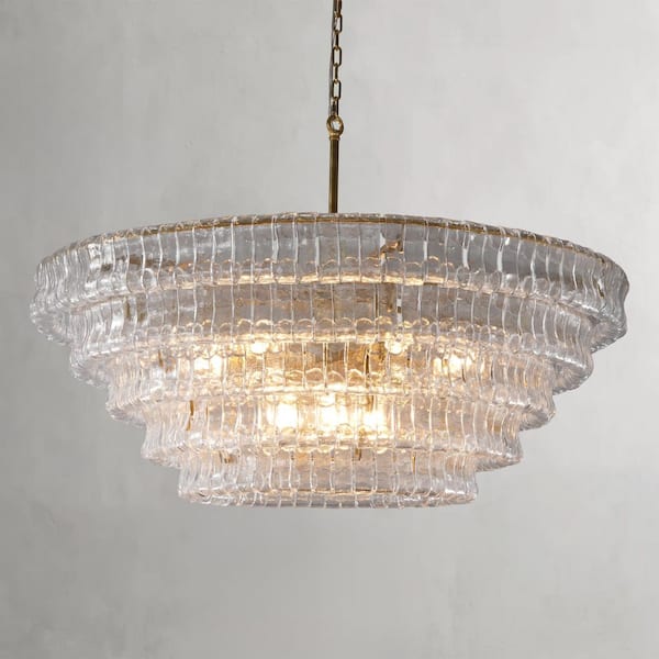Modern Chandelier 48 in. 12-Lights Gold Chandelier for Dining Room, Living Room, Foyer, Bedroom