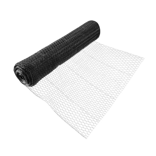 Plastic mesh 11x11cm, black, roll 25x1m, Rearing materials, Poultry