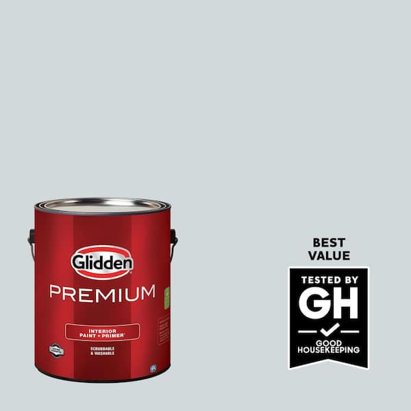 Glidden Premium 1 gal. PPG1012-3 Tinsel Flat Interior Latex Paint