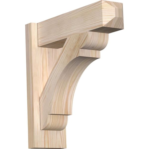 Ekena Millwork 6 in. x 18 in. x 18 in. Douglas Fir Olympic Craftsman Smooth Outlooker