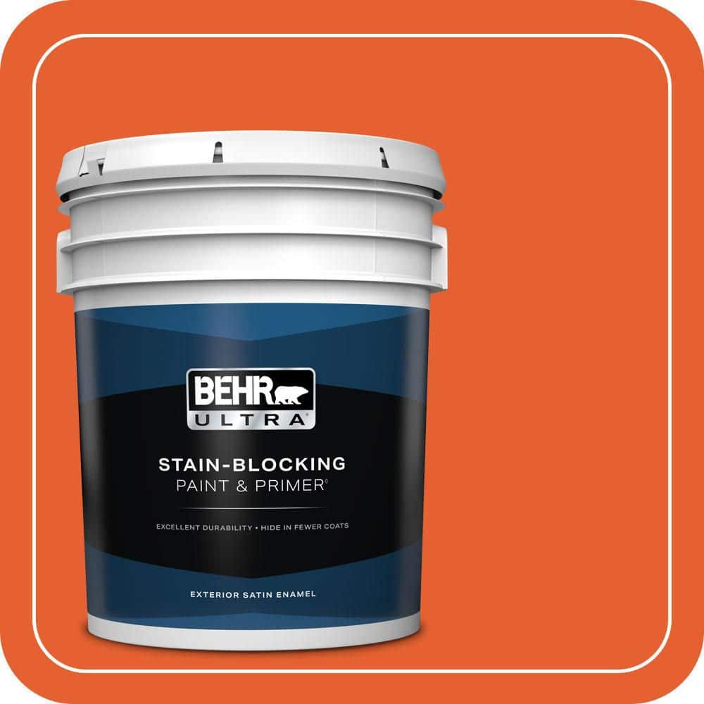 5 gal. #S-G-230 Startling Orange Satin Enamel Exterior Paint & Primer price history on PriceWatchPro