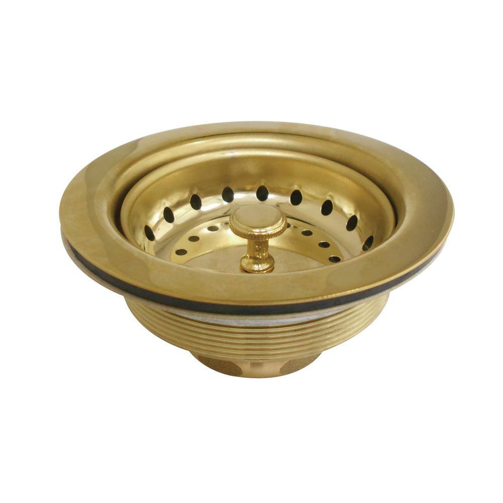 Tacoma 4-1/2 in. Stainless Steel Kitchen Sink Basket Strainer in Polished Brass price history on PriceWatchPro
