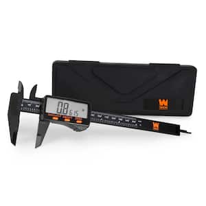 6.1 in. Electronic Digital Caliper with LCD Readout and Storage Case