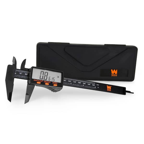 WEN 6.1 in. Electronic Digital Caliper with LCD Readout and Storage Case