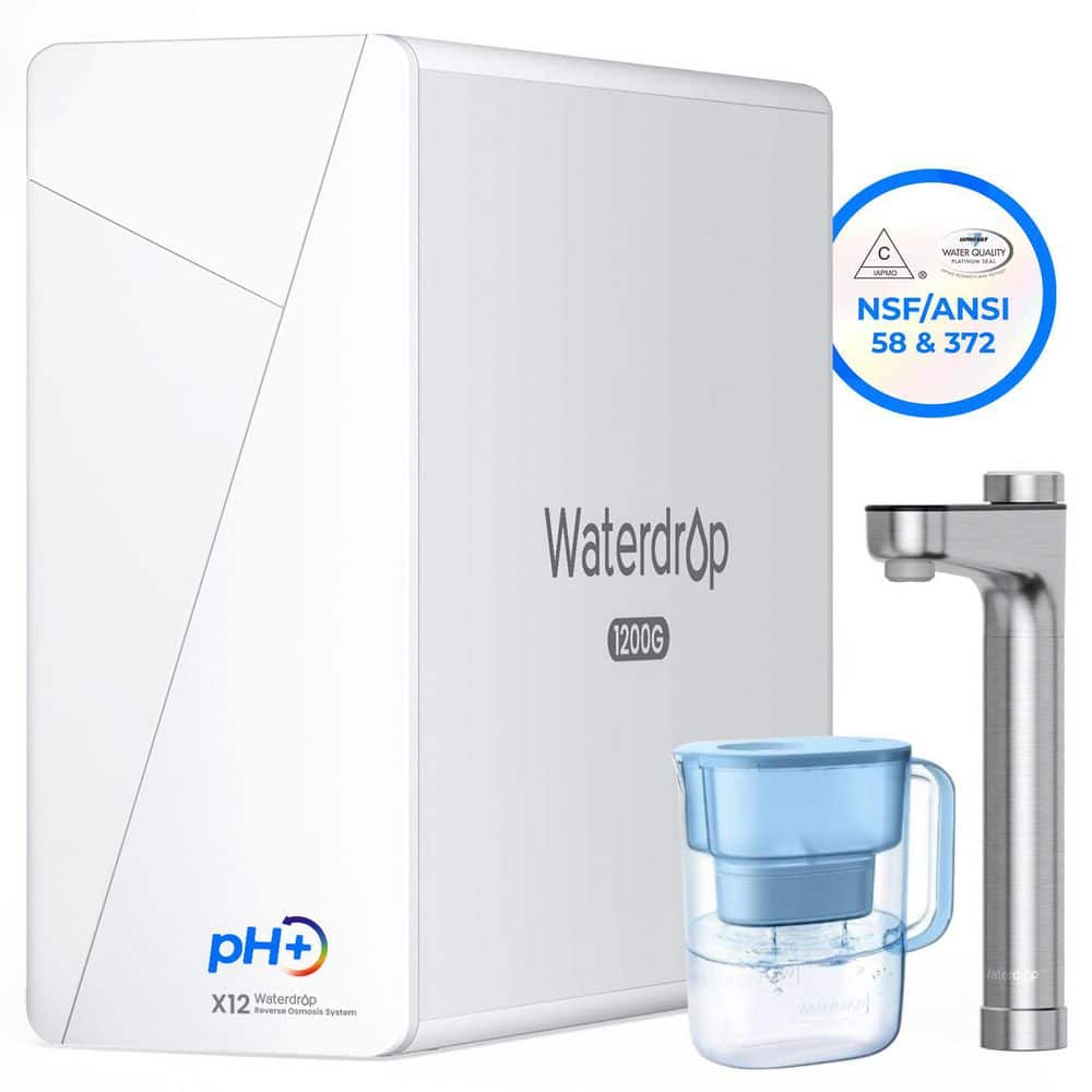 X12 Alkaline Mineral PH RO System NSF/ANSI 58 and 372 Certified 11-Stage Filtration BPA-Free Lucid Water Filter Pitcher
