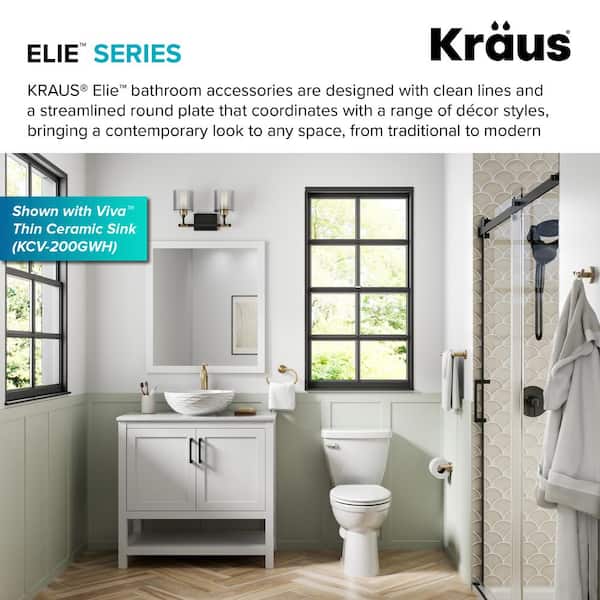 Kraus KEA-18846BN Elie Corner Bathroom Shelf Brushed Nickel