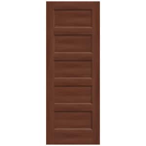 32 in. x 80 in. Conmore Amaretto Stain Smooth Solid Core Molded Composite Interior Door Slab