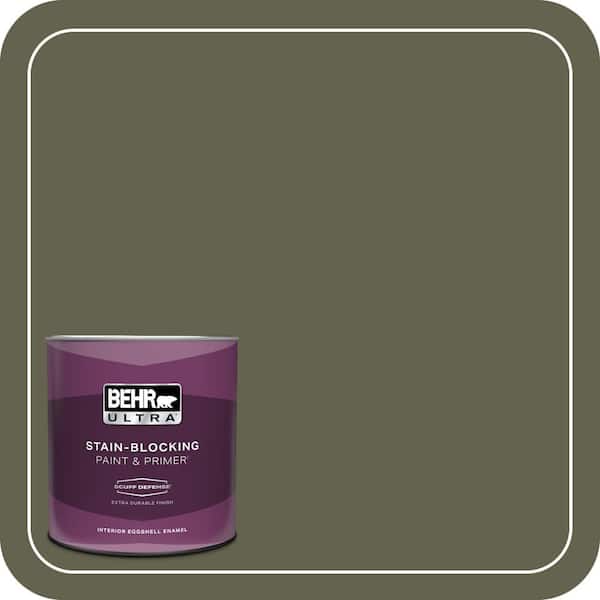 BEHR ULTRA 1 qt. #400F-7 Groundcover Extra Durable Eggshell Enamel Interior Paint & Primer