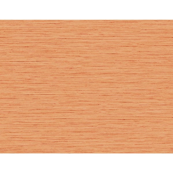 LILLIAN AUGUST 60.75 sq. ft. Coastal Haven Persimmon Loe Sanctuary Stria Embossed Vinyl Unpasted Wallpaper Roll