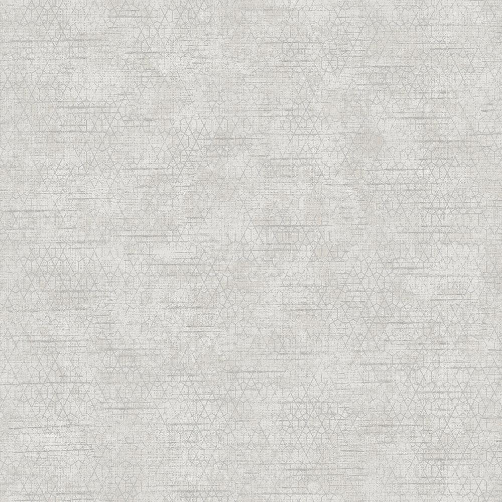 Elias Light Grey Gridline Wallpaper