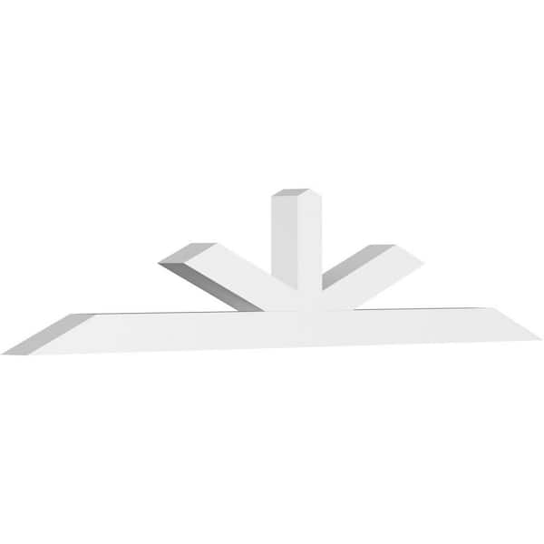 Ekena Millwork Saratoga 84 in. W x 17.5 in. H x 4 in. D Signature Polyurethane Bracket