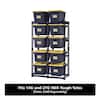 Husky 10-Tote Metal Storage Rack for HDX 14 and 27 Gal. Totes (50 in. W x 78 in. H x 24 in. D)