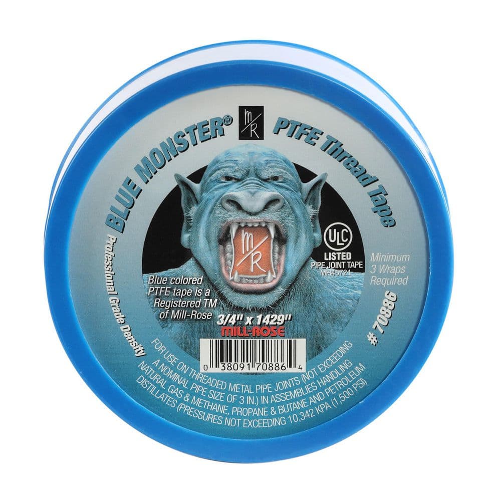 Blue Monster 3/4 in. x 1429 in. PTFE Thread Seal Tape 70886