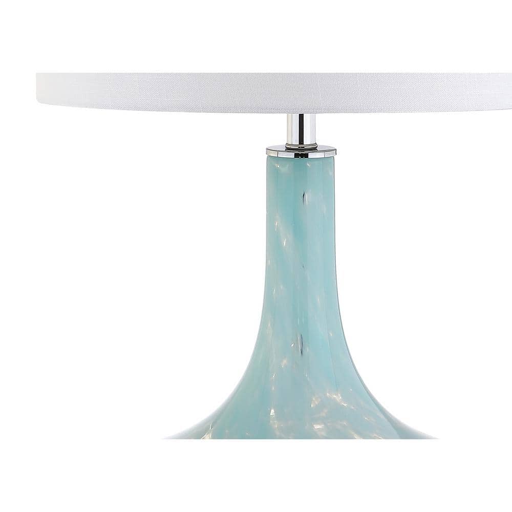 Montreal 29" Ice Blue Glass and Acrylic Table Lamp