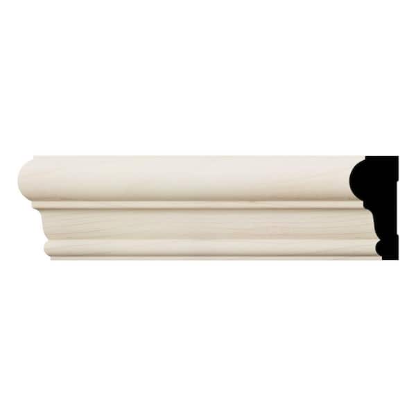Ekena Millwork WM392 1 in. D x 2.38 in. W x 96 in. L Wood (Maple) Chair Rail Molding